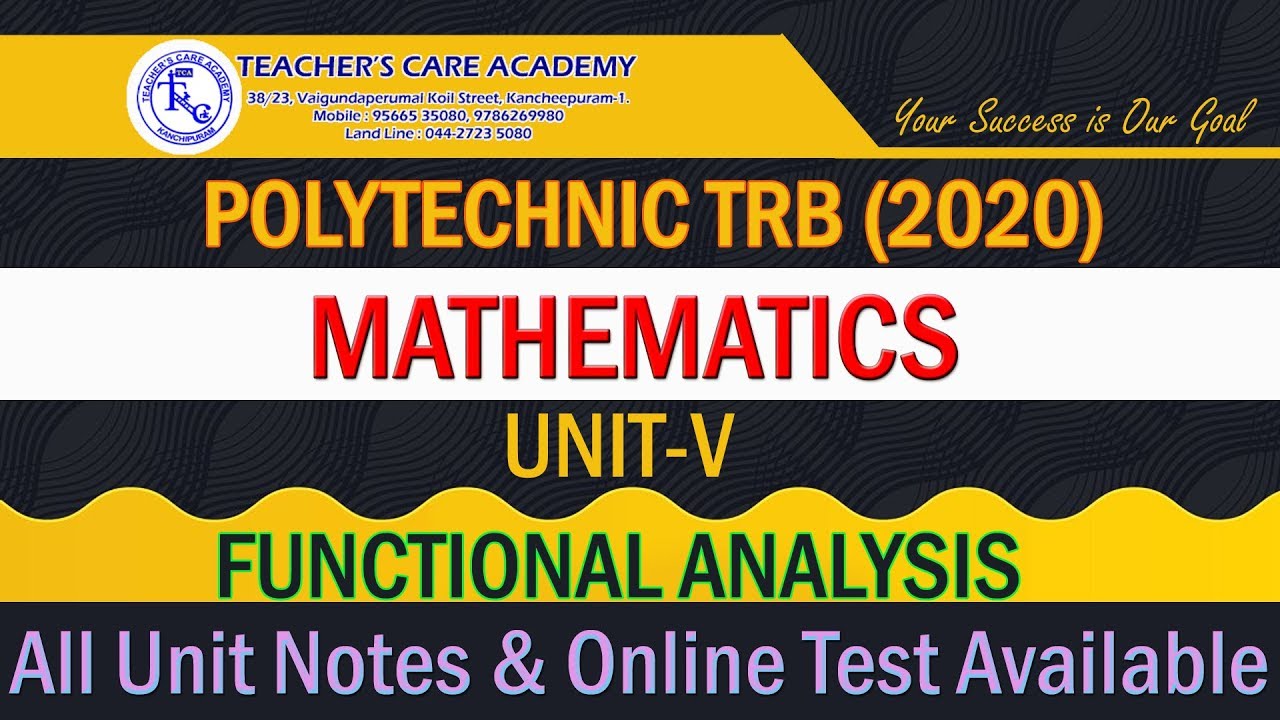 POLYTECHNIC TRB 2020 - MATHEMATICS