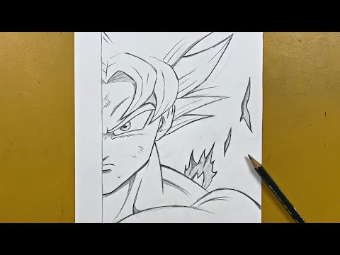 Speed Drawing Goku ultra instinct ( Dragon Ball Super ) 