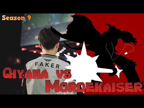 Faker - Qiyana vs Mordekaiser Mid - LoL Season 9 KR Ranked | League of Legends Replays