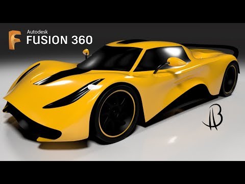 Car Design Speedrun 6  - Using Autodesk Fusion 360 - supercar