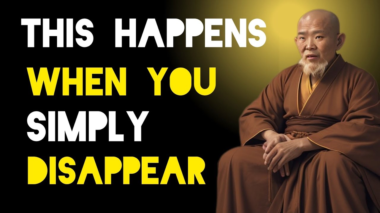 9 Things They Feel When You Simply Disappear - Zen And Buddhist Teachings