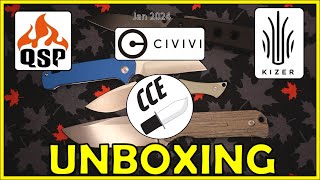 Unbox Viewer Gift Knife and 3 Knives bought from White Mountain Knives