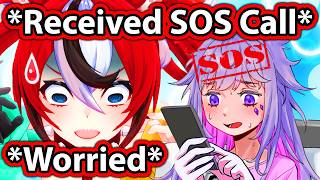 Bae Got Worried After She Received Biboo's SOS Call 【Hololive】