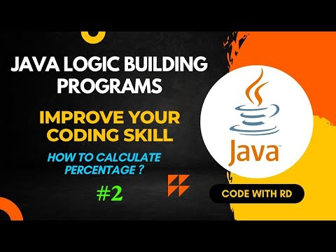 Calculate Percentage Using Java Java Logic Building Program 2