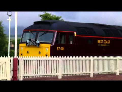 Aviemore HD-West Coast Railways Class 57001 The Royal Scotsman stabled at Aviemore