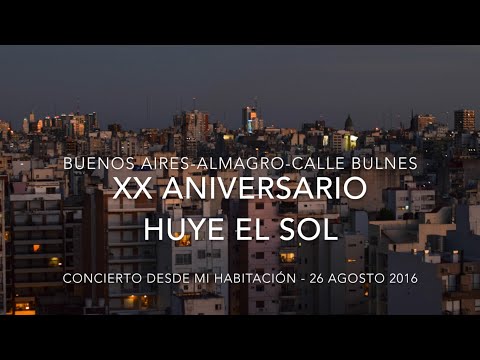 Grillo Villegas - XX Aniversario Huye el sol - Concierto desde mi habitación.