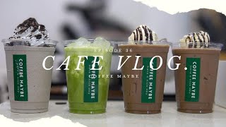 ENG) CAFE VLOG ep 36| Caramel Latte Supremacy 🤎🤎🤎 |COFFEE MAYBE Philippines