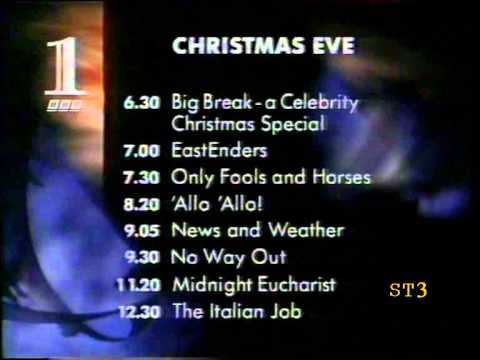 BBC One Continuity / Closedown 23-24-12-91