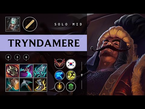 Tryndamere Mid vs Anivia - KR Grandmaster Patch 25.24