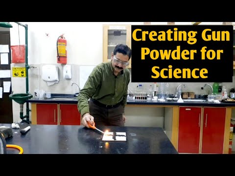 Creating Gun Powder at home - Easy Steps!,Homemade gunpowder for science