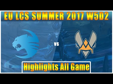 ROC vs VIT || Highlights All Game || EU LCS SUMMER 2017 || Roccat vs Vitality