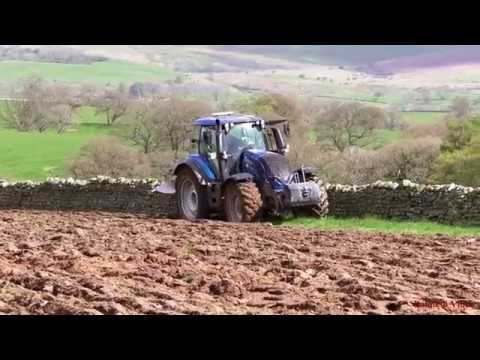 Ploughing the Rough with Valtra T 214 and Four.