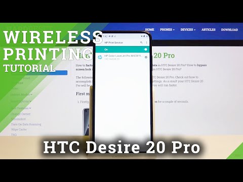 How to Wirelessly Print via HTC Desire 20 Pro - Connect Printer with Smartphone