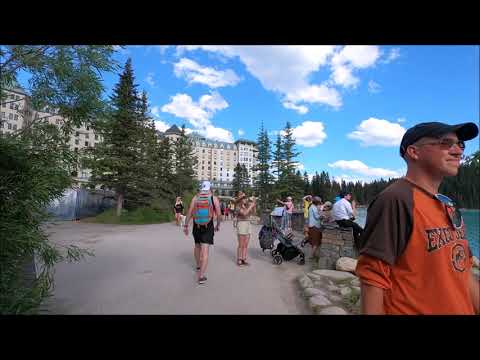 Caminhe por Lake Louise - Banff, Alberta - Canadá [4K]