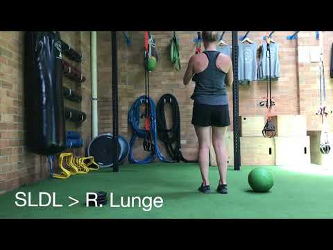 TRX Single Leg Deadlift to Reverse Lunge