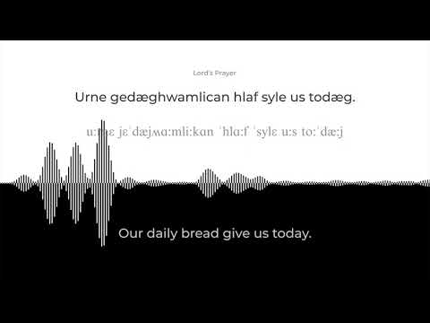 The Lords Prayer | Original Pronunciation - Old English | David Crystal