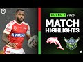 NRL 2023 | Dolphins v Canberra Raiders | Match Highlights