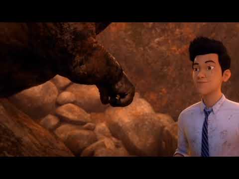 Carnotaurus Toro saves Kenji/On request@agentacronado/Jurassic World:Camp Cretaceous season 5