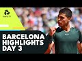 Alcaraz Faces Kwon; Auger-Aliassime & Carreno Busta In Action | Barcelona 2022 Highlights Day 3