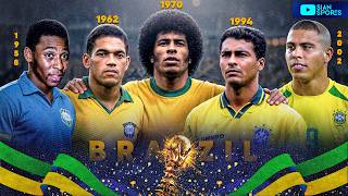 BRASIL PENTA! 1958 A 2002 OS 5 TÍTULOS DA COPA DO MUNDO ★★★★★