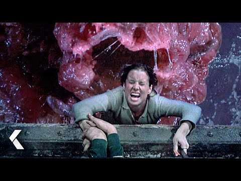 The Sewer Becomes A Deathtrap - THE BLOB Clip (1988) Creature Horror