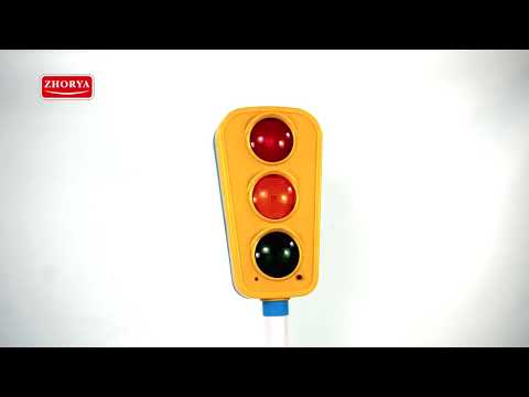 1382102 Светофор 50см на батарейках ЗВУК,СВЕТ