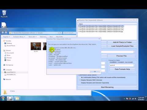 Rename Files Sequentially Software