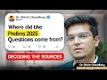 Complete Analysis Of Prelims 2025 Source Of Questions