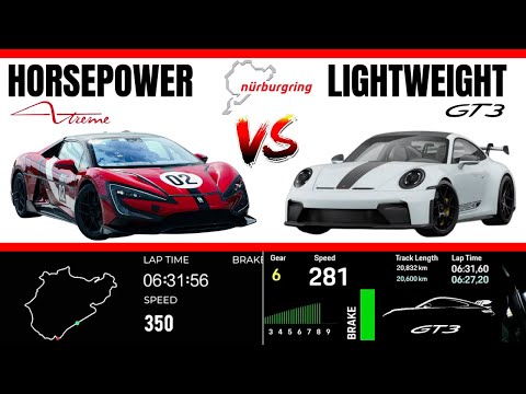 Horsepower vs Lightness: BYD Yangwang U9 Xtreme vs Porsche 911 GT3 at the Nürburgring