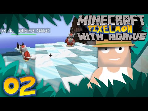 Minecraft PIXELMON with aDrive! Ep02 "Rockin' with Asparagus!" - PocketPixels White Let's Play!
