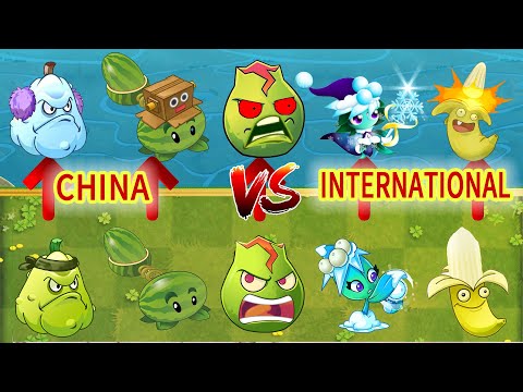 PvZ 2 Best Plants Сhallenge - Chinese plants vs international plants Who Can Win？(Part 5)