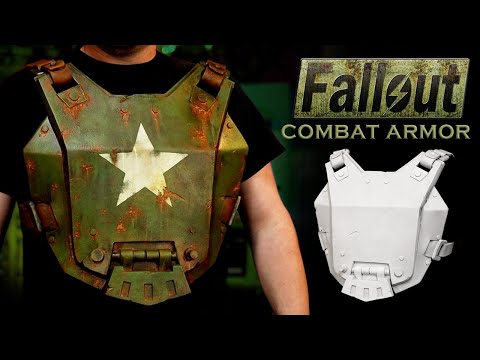 How to Make Fallout Combat Armor Part 2 - How to Paint Cosplay Foam to look like Rusty Metal