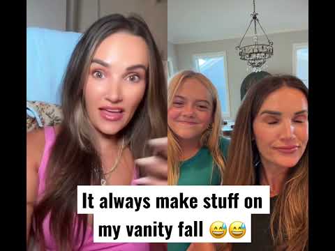 There goes everything on the vanity 😅