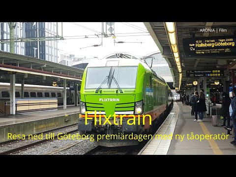 2021-05-06 FLIXTRAIN - Resa ned till Göteborg premiärdagen med ny tågoperatör - Del 1 av 2