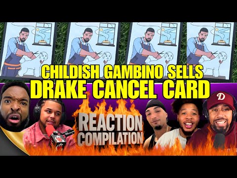 Childish Gambino Sells 'CANCEL CARDS' At Camp Flog Gnaw 2025 | Reaction Compilation