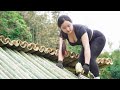 How To Roof With Bamboo, Complete The Roof For The Bamboo House On My Farm.