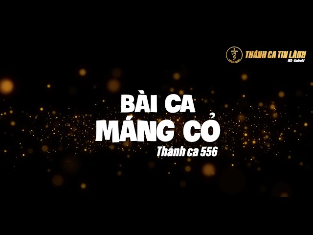 THÁNH CA 556 | BÀI CA MÁNG CỎ | KARAOKE THÁNH CA TIN LÀNH
