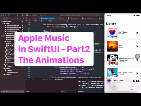 Music player in SwiftUI - Part 2 - Interruptible Animations