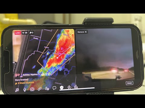 TORNADO WARNED STORM EUFAULA OKLAHOMA