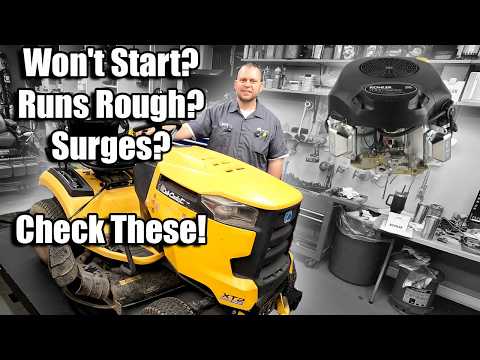 Cub Cadet XT2 ruckelt, läuft unrund oder hat zu wenig Leistung – Vollständige Diagnose für schwer...