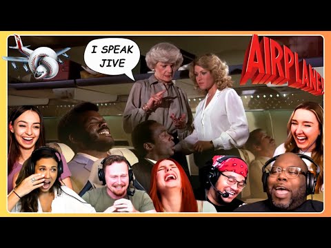 BEST "I Speak Jive" Reactions 😆 Airplane! (1980) First Time Watching Movie Reaction Compilation