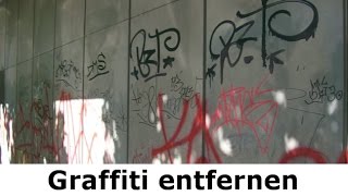 Graffiti reinigen und Graffiti entfernen durch den Steindoktor in Berlin