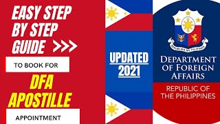 DFA Apostille Appointment Application Guide #DFA #Apostille #Philippines