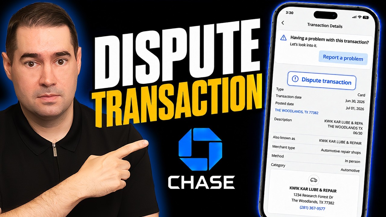 How to Dispute a Transaction on Chase
