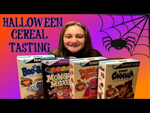 TASTING EVERY HALLOWEEN CEREAL 2021 | FOOD CHALLENGE