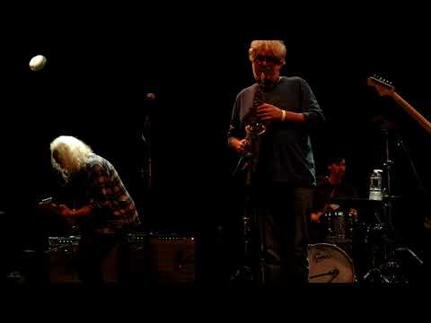 SUN OF GOLDFINGER LIVE Ches Smith, David Torn, Tim Berne, feat Marc Ducret on bass.
