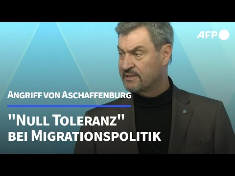 Söder: "Null Toleranz" muss Leitlinie für Migrationspolitik sein | AFP