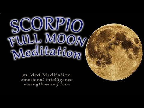 SCORPIO april pink Full Moon 2024 guided Meditation long version Full Moon flower full moon