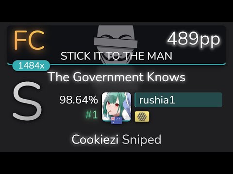rushia1 | KNOWER - The Government Knows [STICK IT TO THE MAN] +HD 98.64% {#1 489pp FC} - osu!