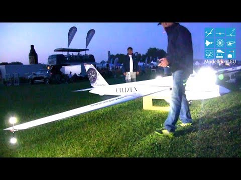 FOX MDM-1 PARITECH CITIZEN DESIGN CHRISTIAN SINGER RC NIGHT FLIGHT SHOW NACHTFLUGSHOW SEGELFLUGMESSE